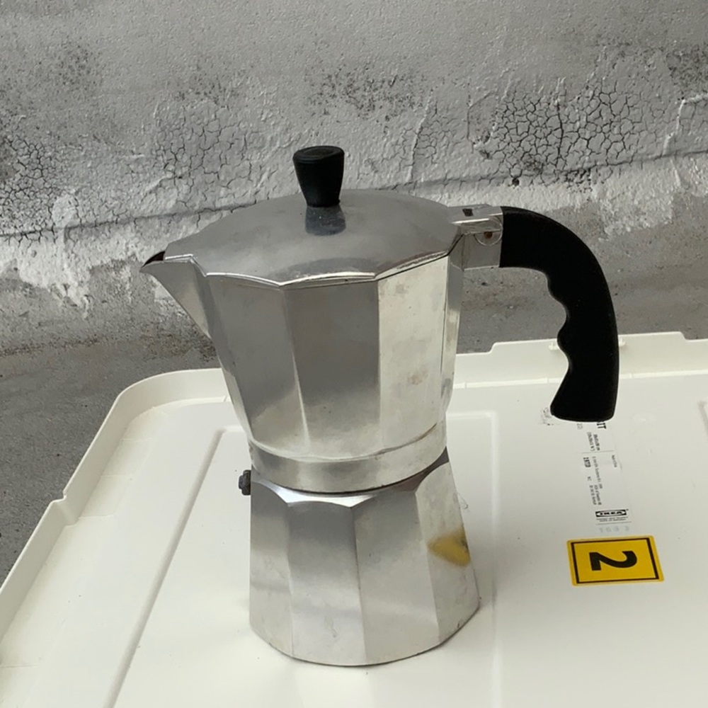Classic Silver Stovetop Espresso Maker